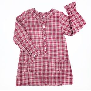 Coquelicot Plaid Dress